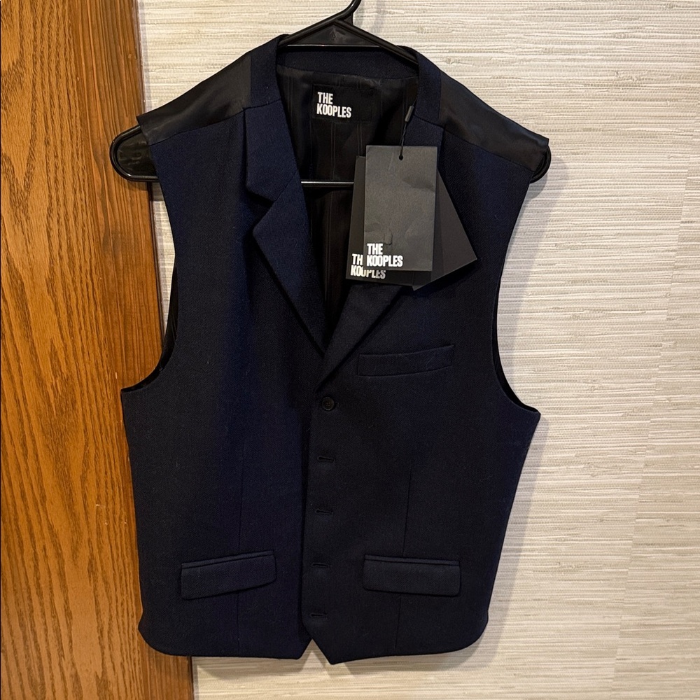 The Kooples Midnight Blue Formal Vest